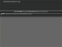 Tablet Screenshot of catholicscripture.org